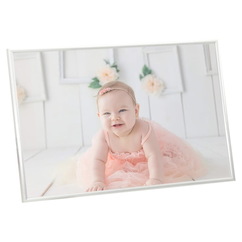 Fotolijsten 5 st voor wand of tafel 70x90 cm MDF zilverkleurig is nu te koop bij PeponiXL, paradijselijk wonen!