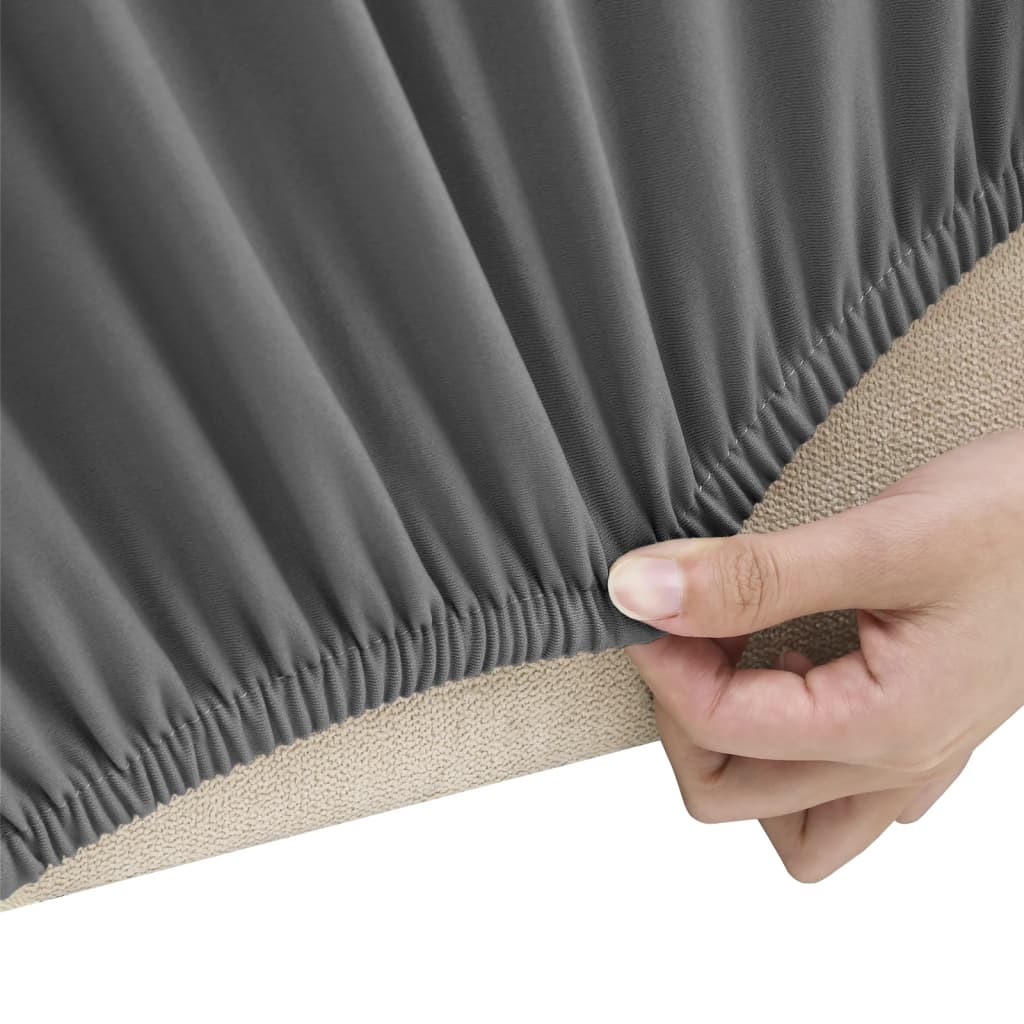 Bankhoes stretch polyester jersey antraciet is nu te koop bij PeponiXL, paradijselijk wonen!