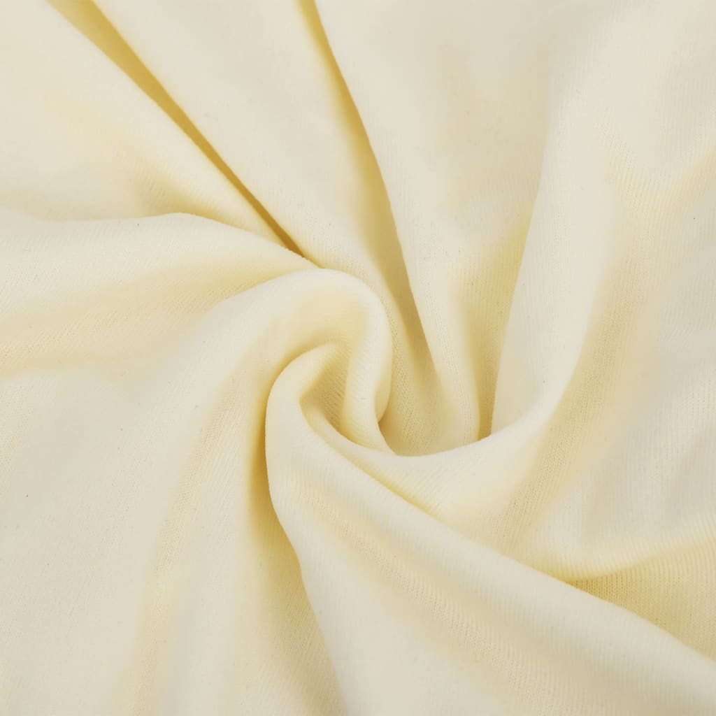 Driezitsbankhoes stretch polyester jersey crèmekleurig is nu te koop bij PeponiXL, paradijselijk wonen!