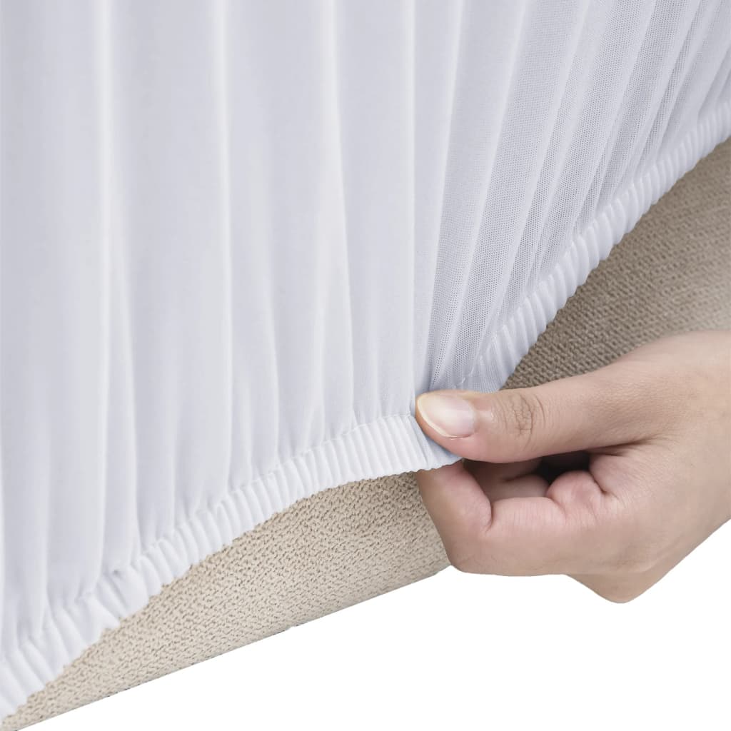 Bankhoes stretch polyester jersey wit is nu te koop bij PeponiXL, paradijselijk wonen!