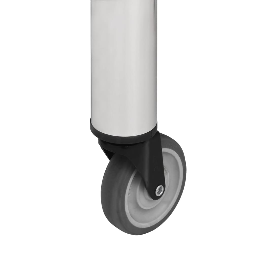 Keukenwerktafel met wielen 80x60x85 cm roestvrij staal is nu te koop bij PeponiXL, paradijselijk wonen!