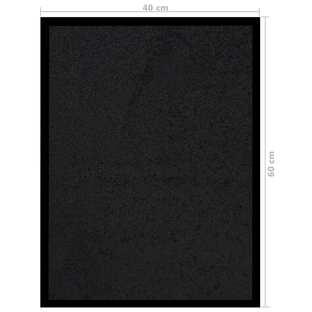 Deurmat 40x60 cm zwart is nu te koop bij PeponiXL, paradijselijk wonen!