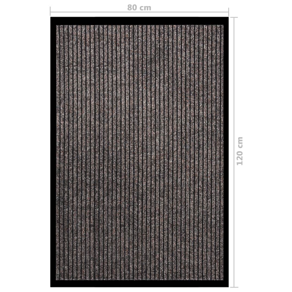Deurmat 80x120 cm gestreept beige is nu te koop bij PeponiXL, paradijselijk wonen!