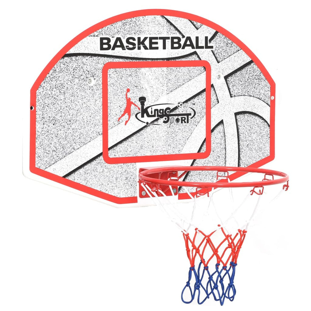 vidaXL Basketbalringset met Net Basketbalring Basketbal Goal Ring Basketbalnet Doel Basketbaldoel Basketbalset Hoepel Ringset Goalset Oranje