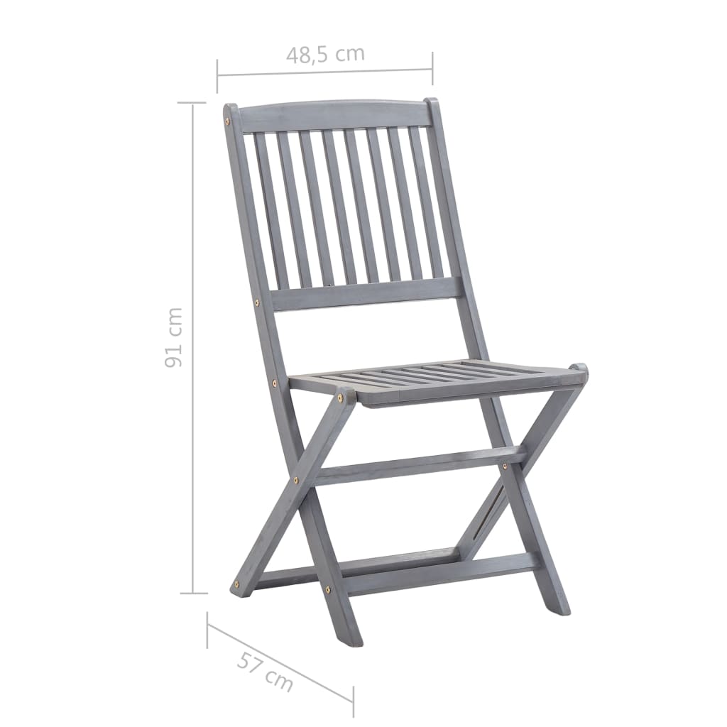 Tuinstoelen 8 st inklapbaar massief acaciahout is nu te koop bij PeponiXL, paradijselijk wonen!