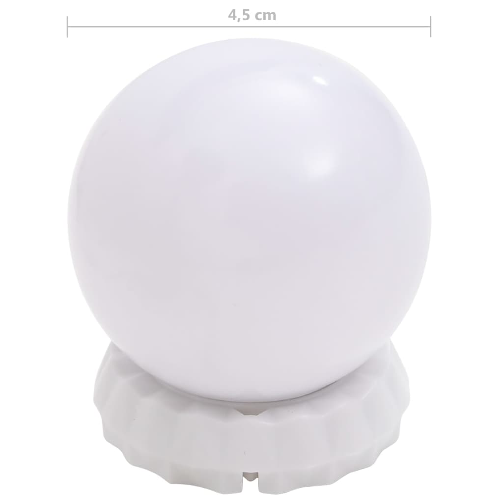 Spiegelverlichting met 8 LED-lampen warmwit en koudwit is nu te koop bij PeponiXL, paradijselijk wonen!