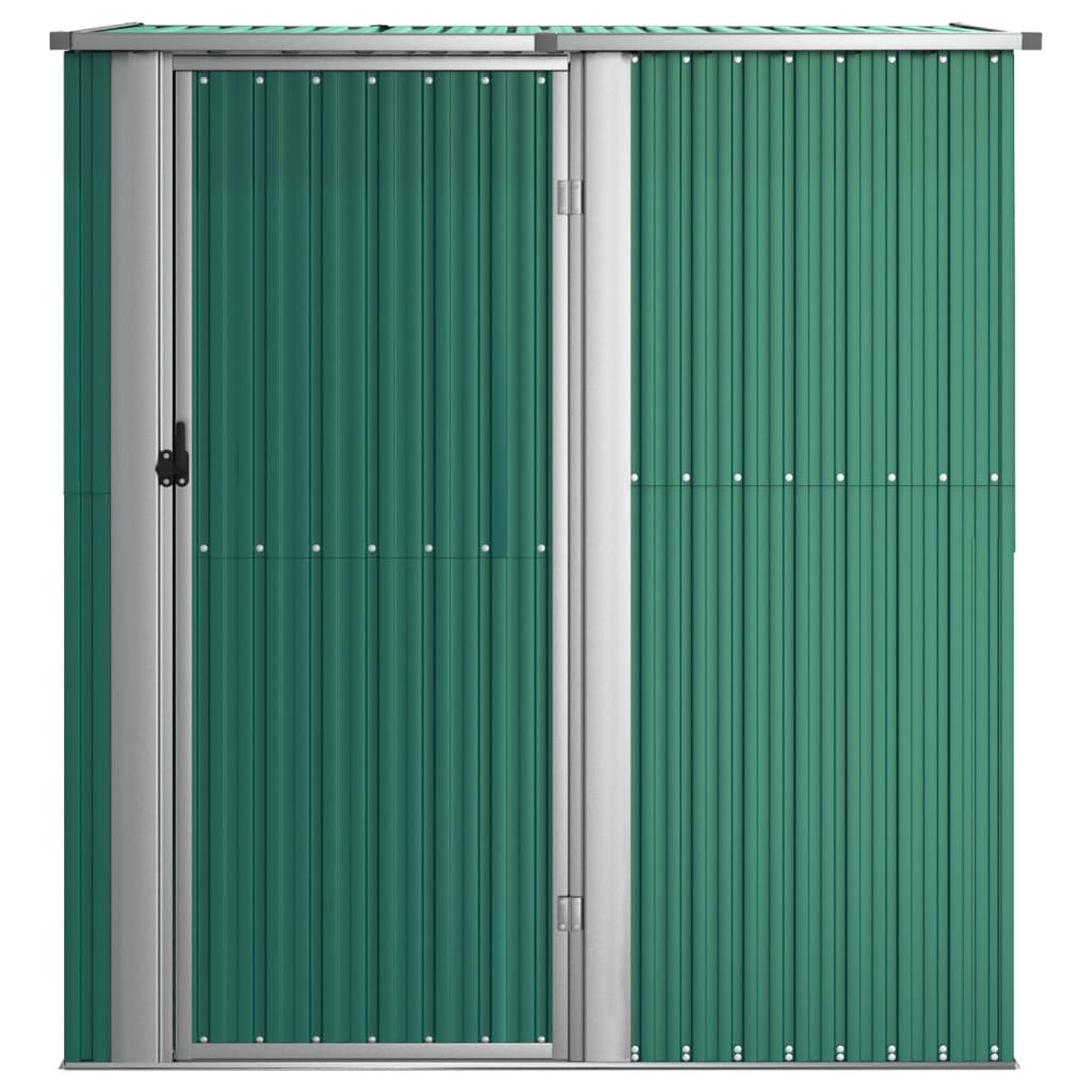Tuinhuis Groen 180,5x97x209,5 cm Gegalvaniseerd Staal is nu te koop bij PeponiXL, paradijselijk wonen!