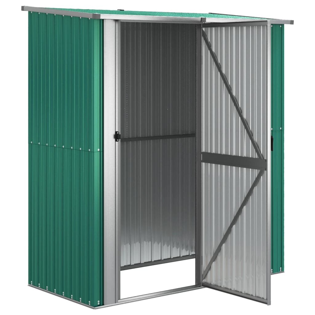 Tuinhuis Groen 180,5x97x209,5 cm Gegalvaniseerd Staal is nu te koop bij PeponiXL, paradijselijk wonen!