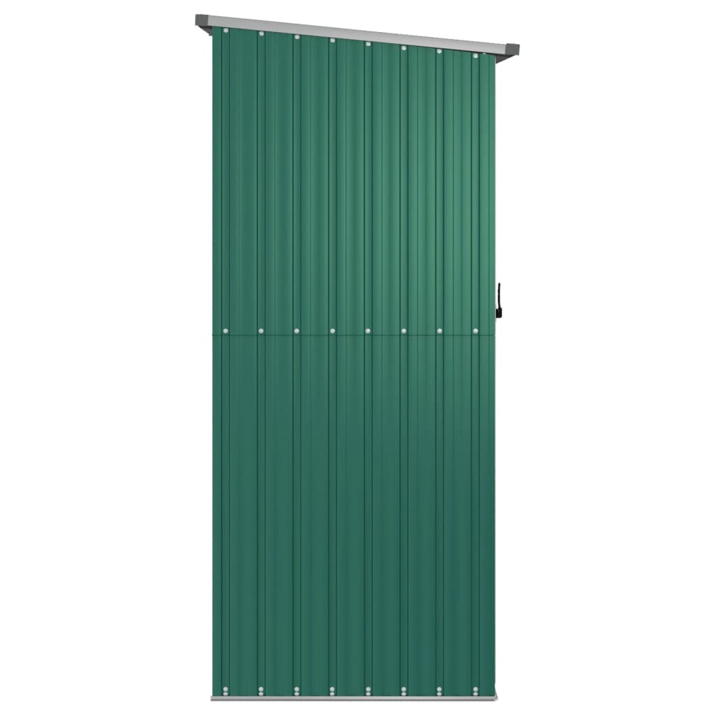 Tuinhuis Groen 180,5x97x209,5 cm Gegalvaniseerd Staal is nu te koop bij PeponiXL, paradijselijk wonen!