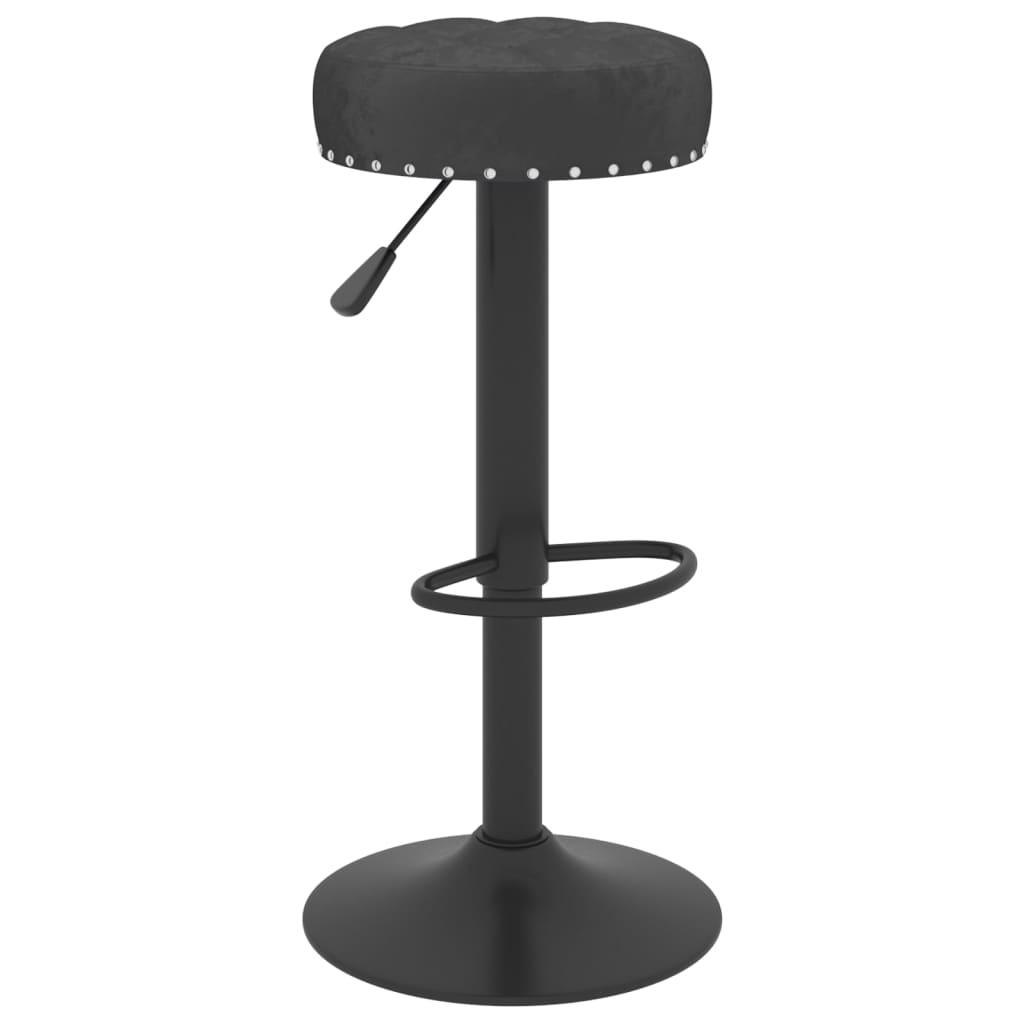 Barkrukken 2 st fluweel zwart is nu te koop bij PeponiXL, paradijselijk wonen!