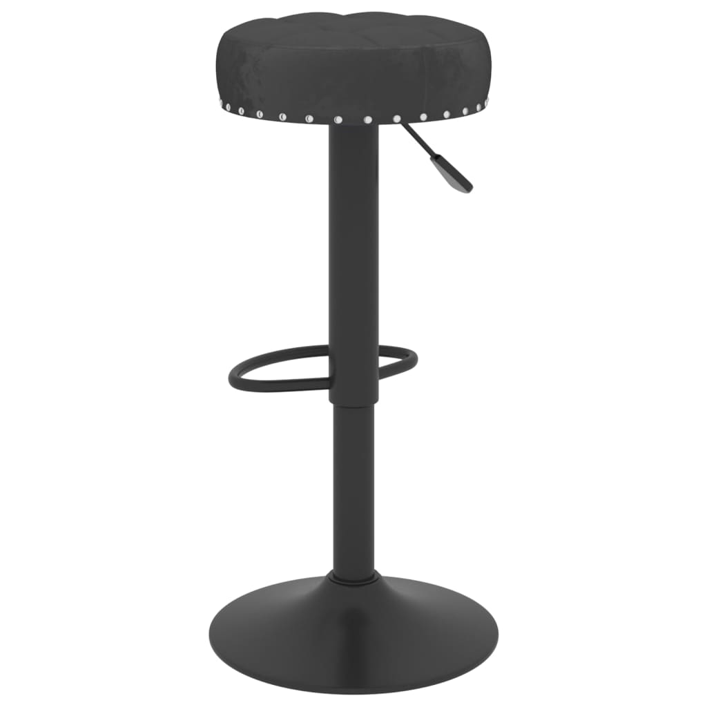 Barkrukken 2 st fluweel zwart is nu te koop bij PeponiXL, paradijselijk wonen!