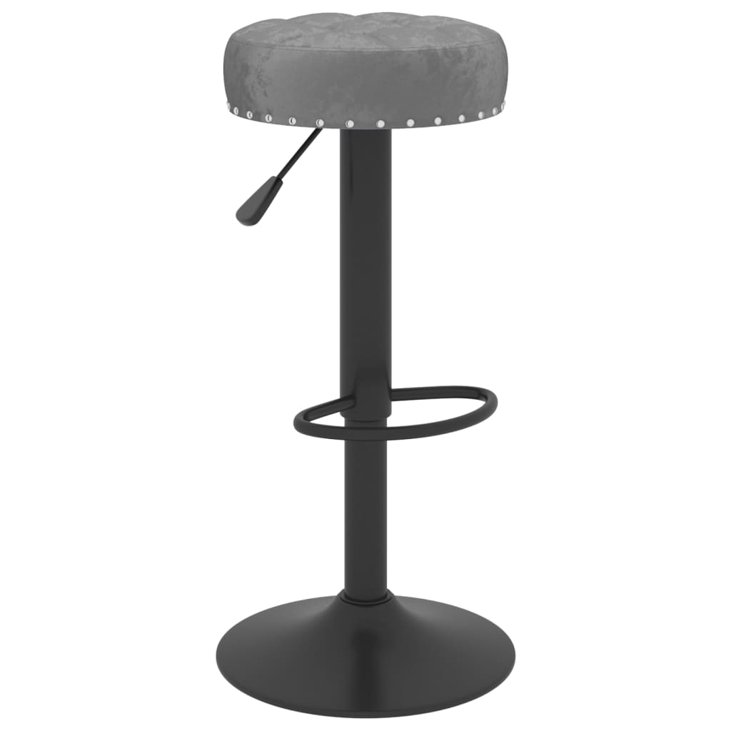 Barkrukken 2 st fluweel donkergrijs is nu te koop bij PeponiXL, paradijselijk wonen!
