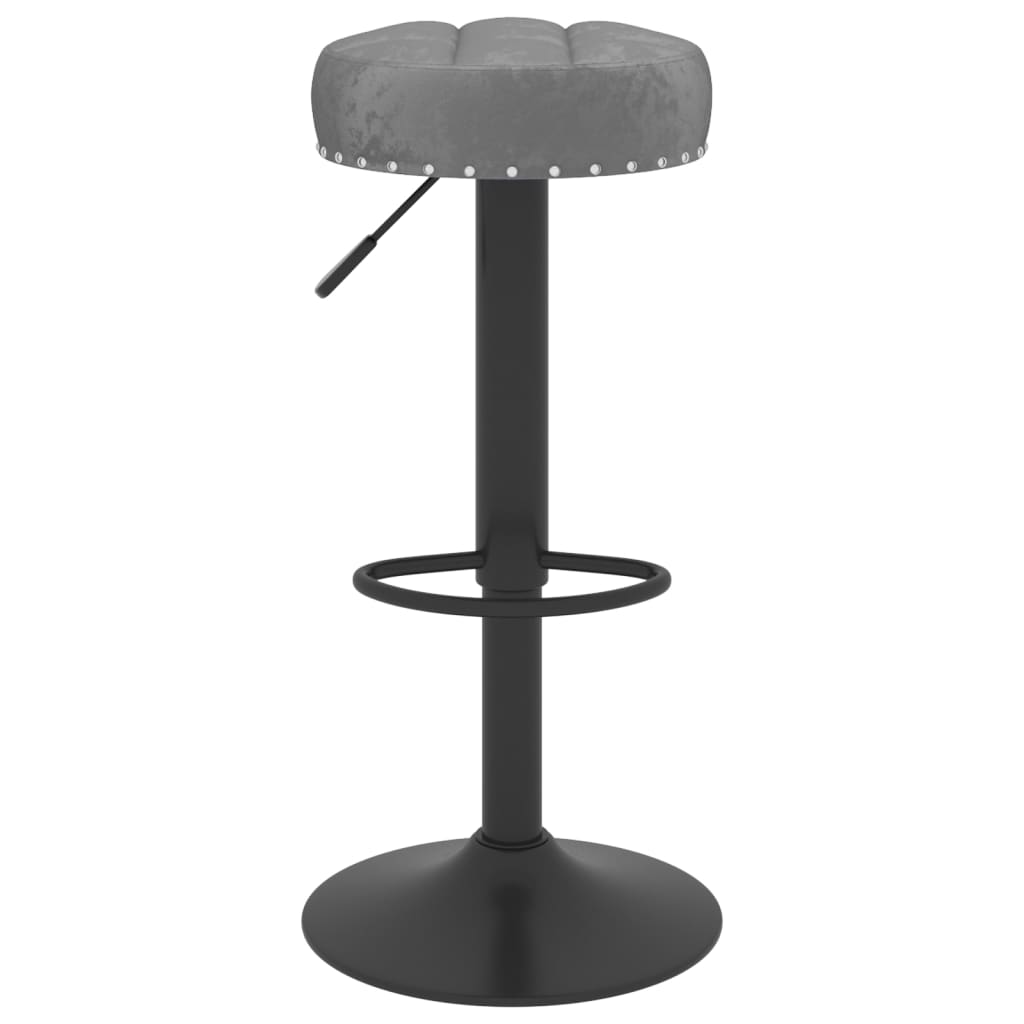Barkrukken 2 st fluweel donkergrijs is nu te koop bij PeponiXL, paradijselijk wonen!