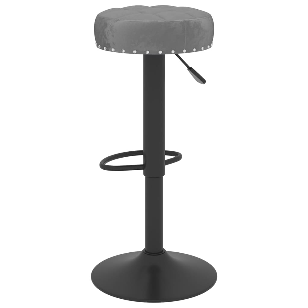Barkrukken 2 st fluweel donkergrijs is nu te koop bij PeponiXL, paradijselijk wonen!