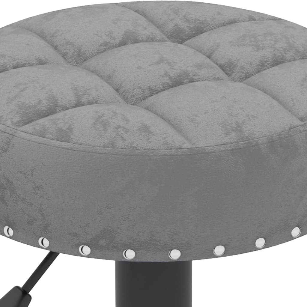 Barkrukken 2 st fluweel donkergrijs is nu te koop bij PeponiXL, paradijselijk wonen!