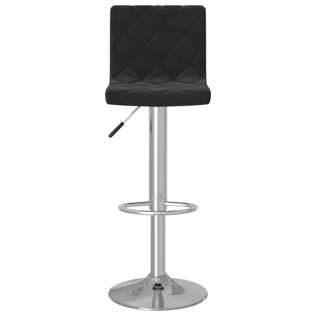 Barkrukken 2 st fluweel zwart is nu te koop bij PeponiXL, paradijselijk wonen!