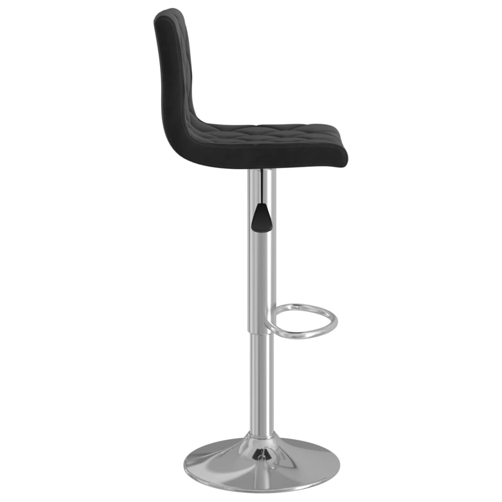 Barkrukken 2 st fluweel zwart is nu te koop bij PeponiXL, paradijselijk wonen!