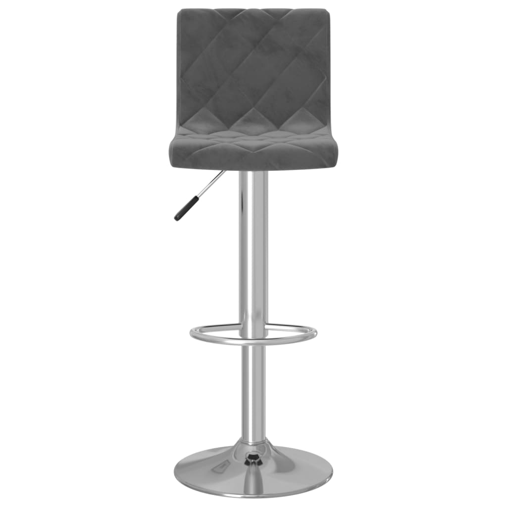 Barkrukken 2 st fluweel donkergrijs is nu te koop bij PeponiXL, paradijselijk wonen!