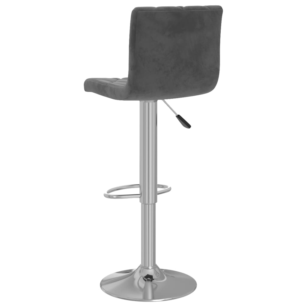 Barkrukken 2 st fluweel donkergrijs is nu te koop bij PeponiXL, paradijselijk wonen!