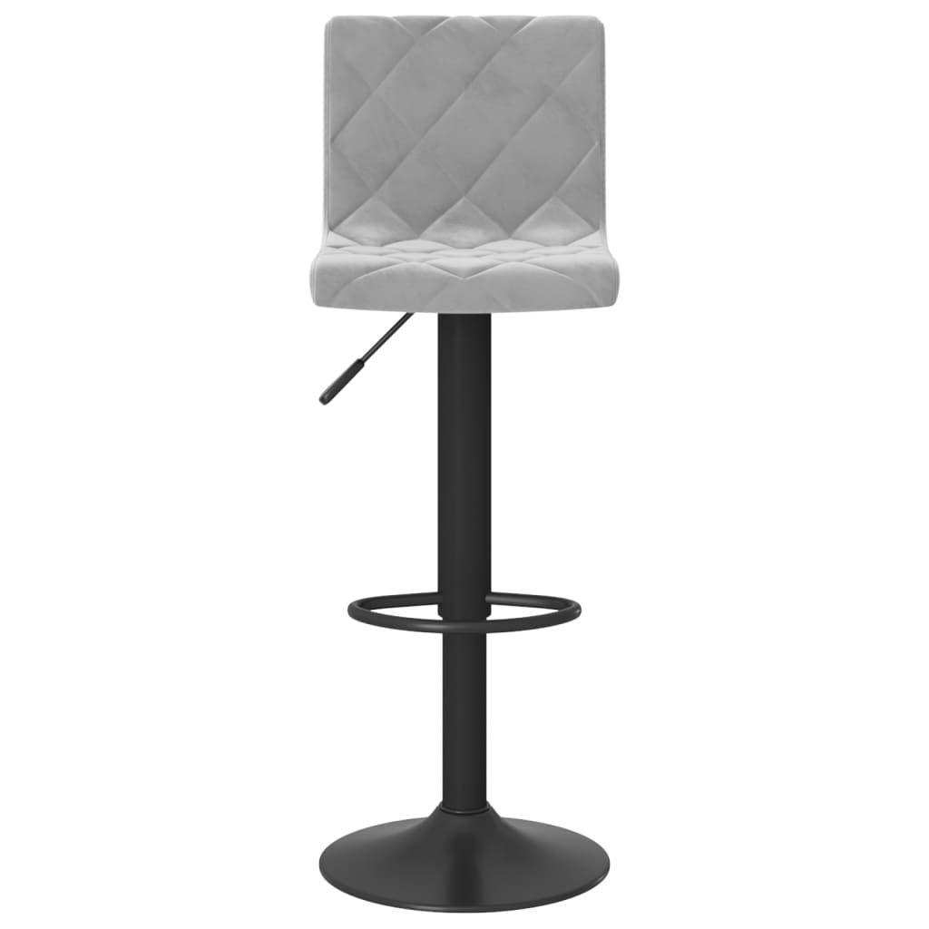 Barkrukken 2 st fluweel lichtgrijs is nu te koop bij PeponiXL, paradijselijk wonen!