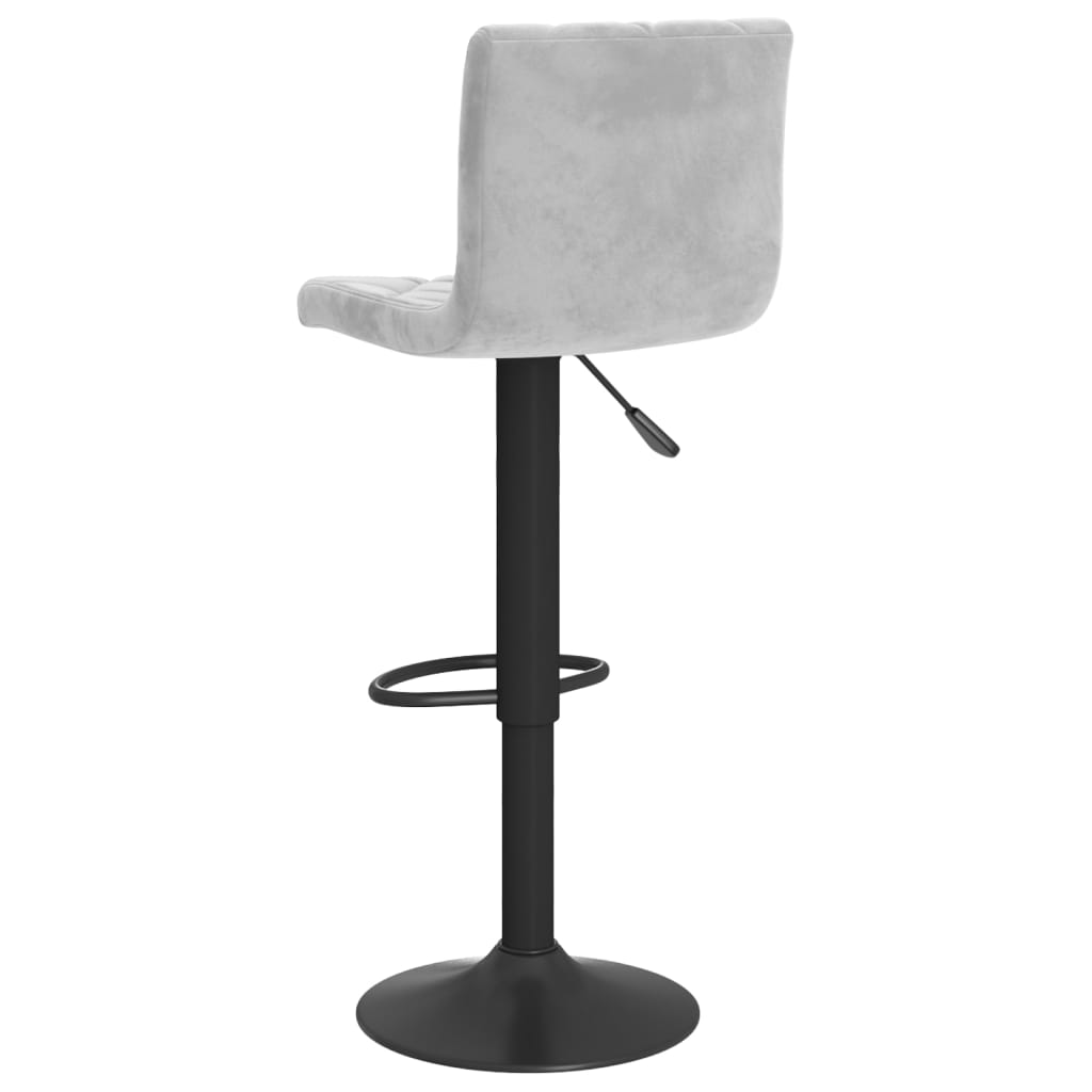 Barkrukken 2 st fluweel lichtgrijs is nu te koop bij PeponiXL, paradijselijk wonen!