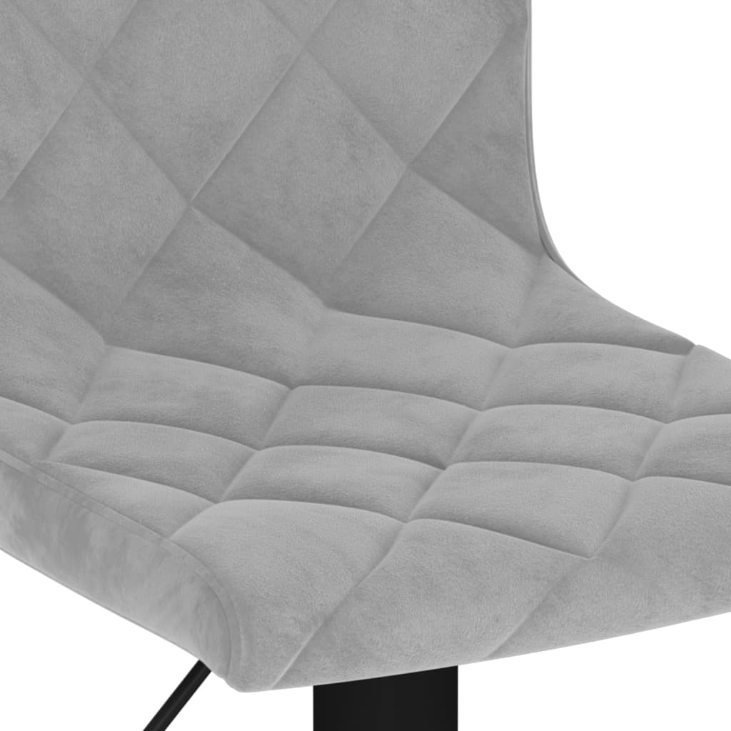 Barkrukken 2 st fluweel lichtgrijs is nu te koop bij PeponiXL, paradijselijk wonen!
