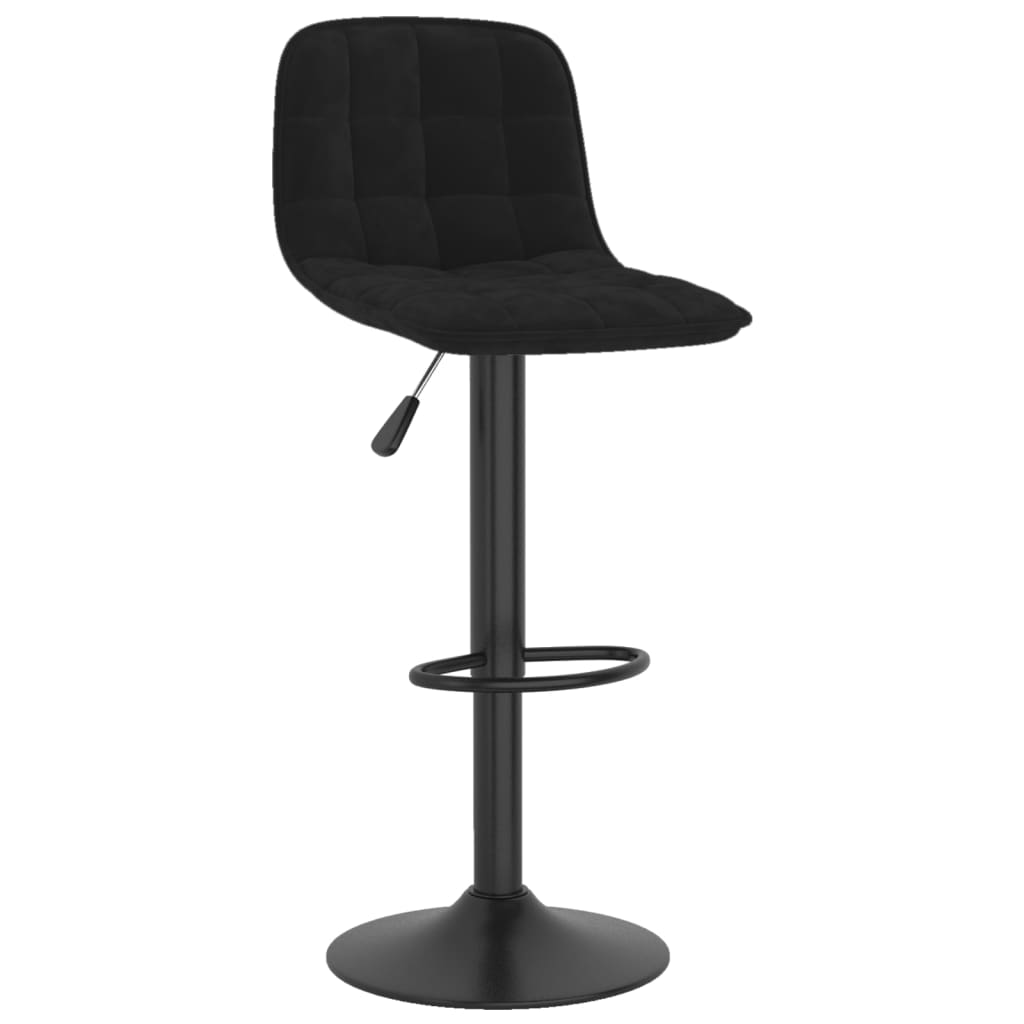 Barkrukken 2 st fluweel zwart is nu te koop bij PeponiXL, paradijselijk wonen!