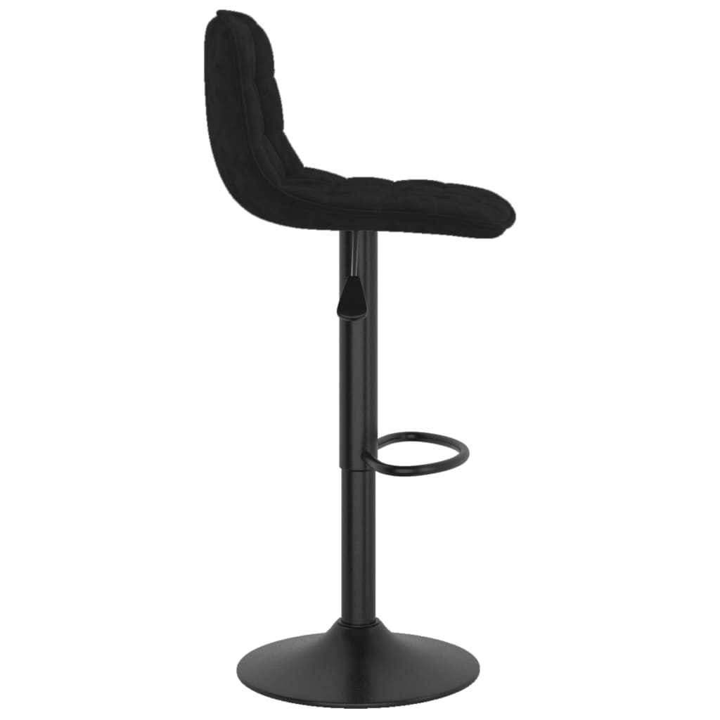 Barkrukken 2 st fluweel zwart is nu te koop bij PeponiXL, paradijselijk wonen!