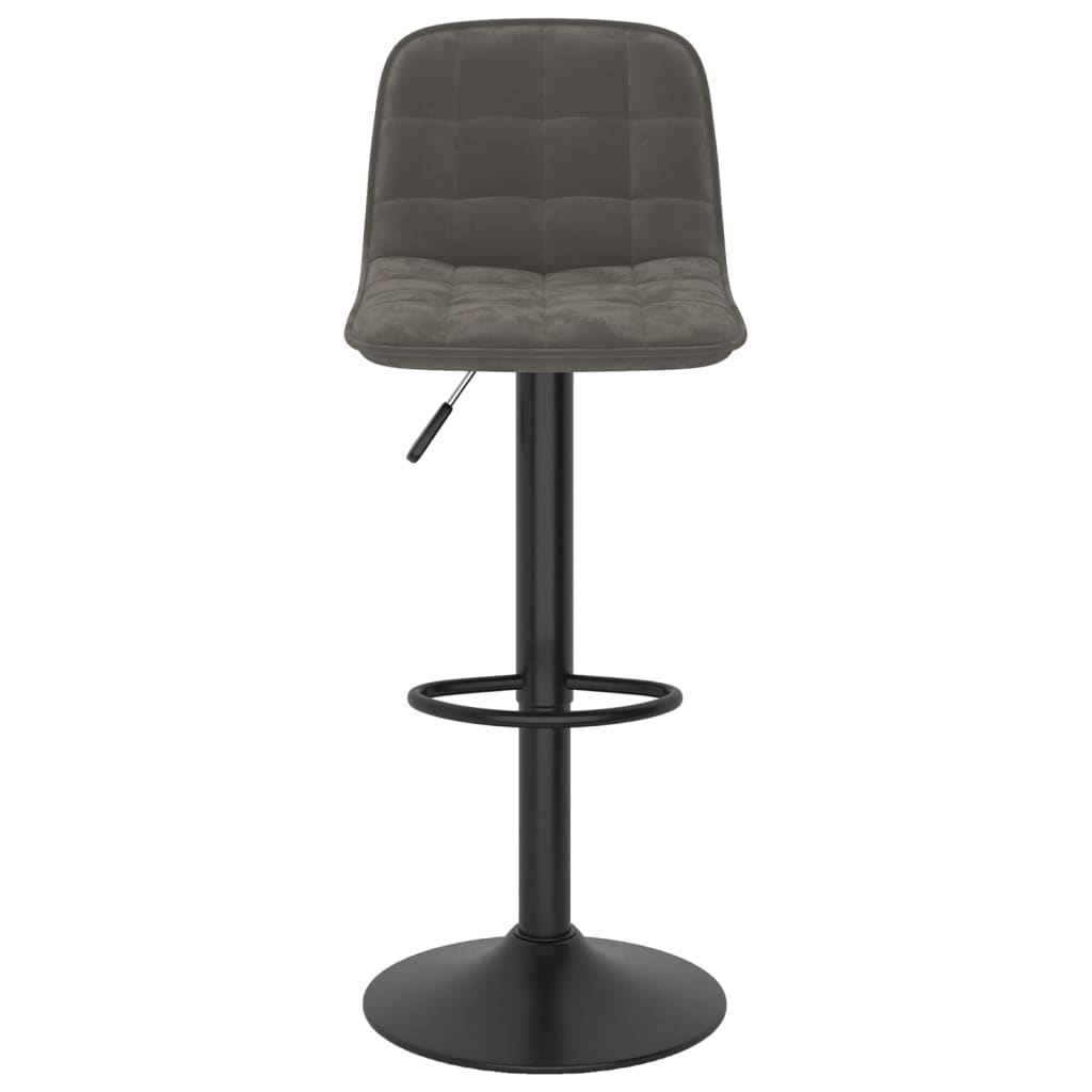 Barkrukken 2 st fluweel donkergrijs is nu te koop bij PeponiXL, paradijselijk wonen!