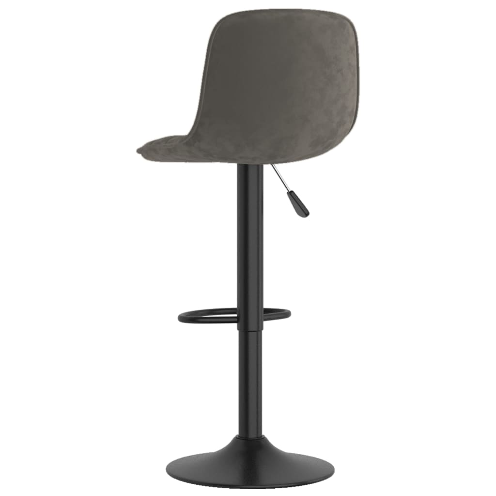 Barkrukken 2 st fluweel donkergrijs is nu te koop bij PeponiXL, paradijselijk wonen!