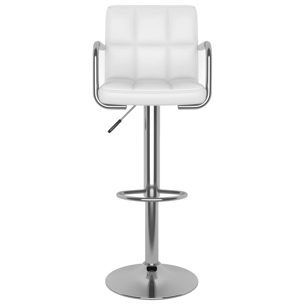 Barstoelen 2 st kunstleer wit is nu te koop bij PeponiXL, paradijselijk wonen!