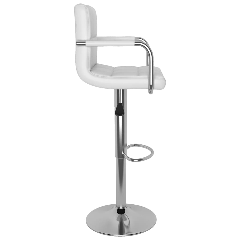 Barstoelen 2 st kunstleer wit is nu te koop bij PeponiXL, paradijselijk wonen!