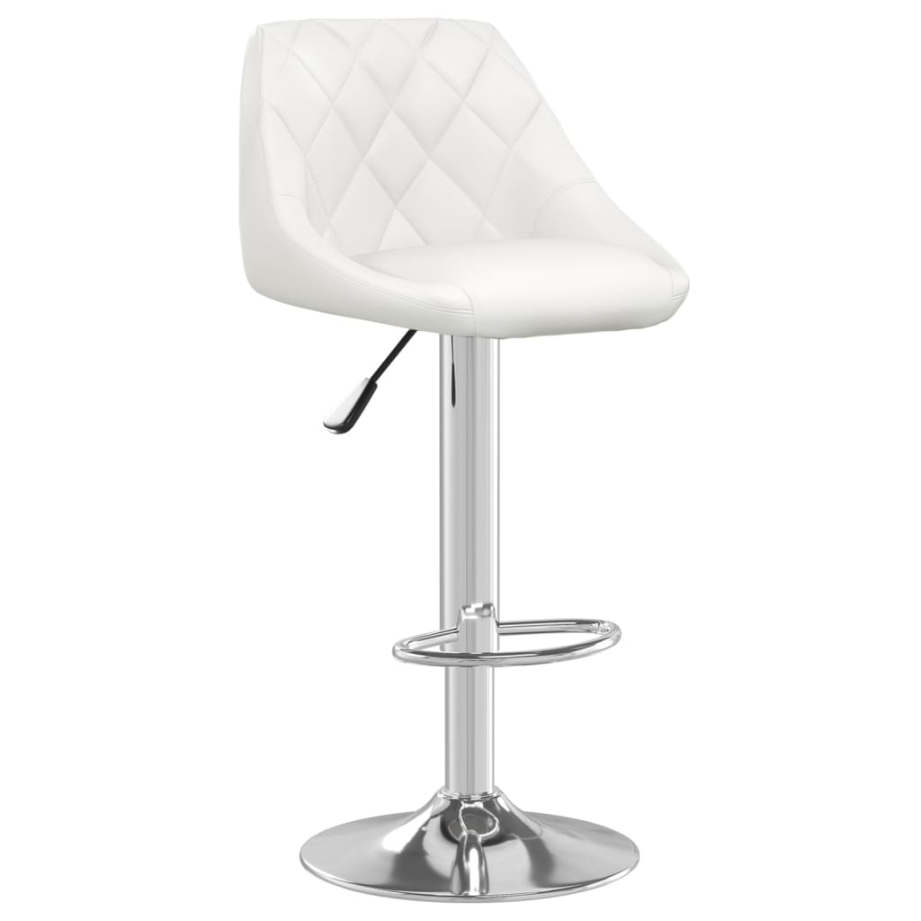 Barstoelen 2 st kunstleer wit is nu te koop bij PeponiXL, paradijselijk wonen!