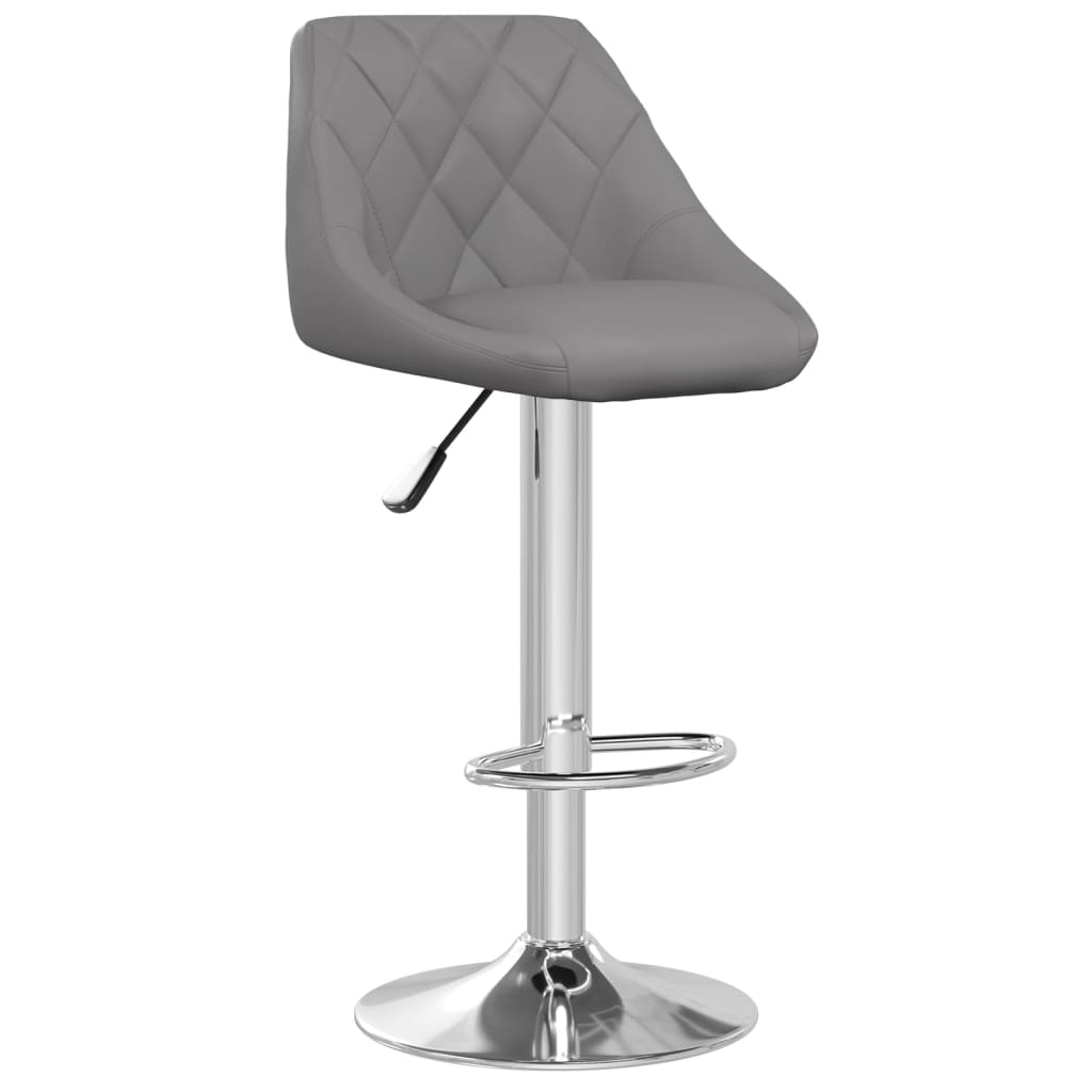 Barkrukken 2 st kunstleer grijs is nu te koop bij PeponiXL, paradijselijk wonen!