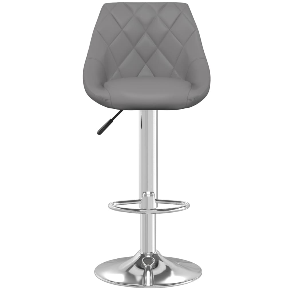 Barkrukken 2 st kunstleer grijs is nu te koop bij PeponiXL, paradijselijk wonen!