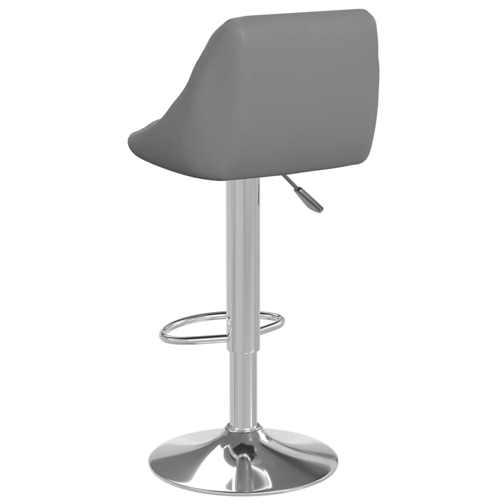 Barkrukken 2 st kunstleer grijs is nu te koop bij PeponiXL, paradijselijk wonen!