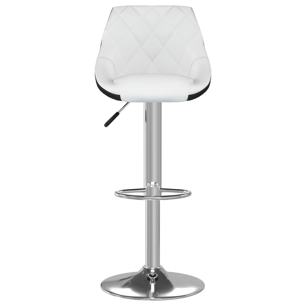 Barkrukken 2 st kunstleer wit en zwart is nu te koop bij PeponiXL, paradijselijk wonen!
