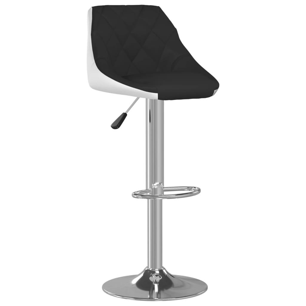 Barkrukken 2 st kunstleer zwart en wit is nu te koop bij PeponiXL, paradijselijk wonen!