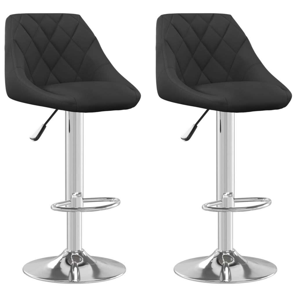 Barkrukken 2 st fluweel zwart is nu te koop bij PeponiXL, paradijselijk wonen!