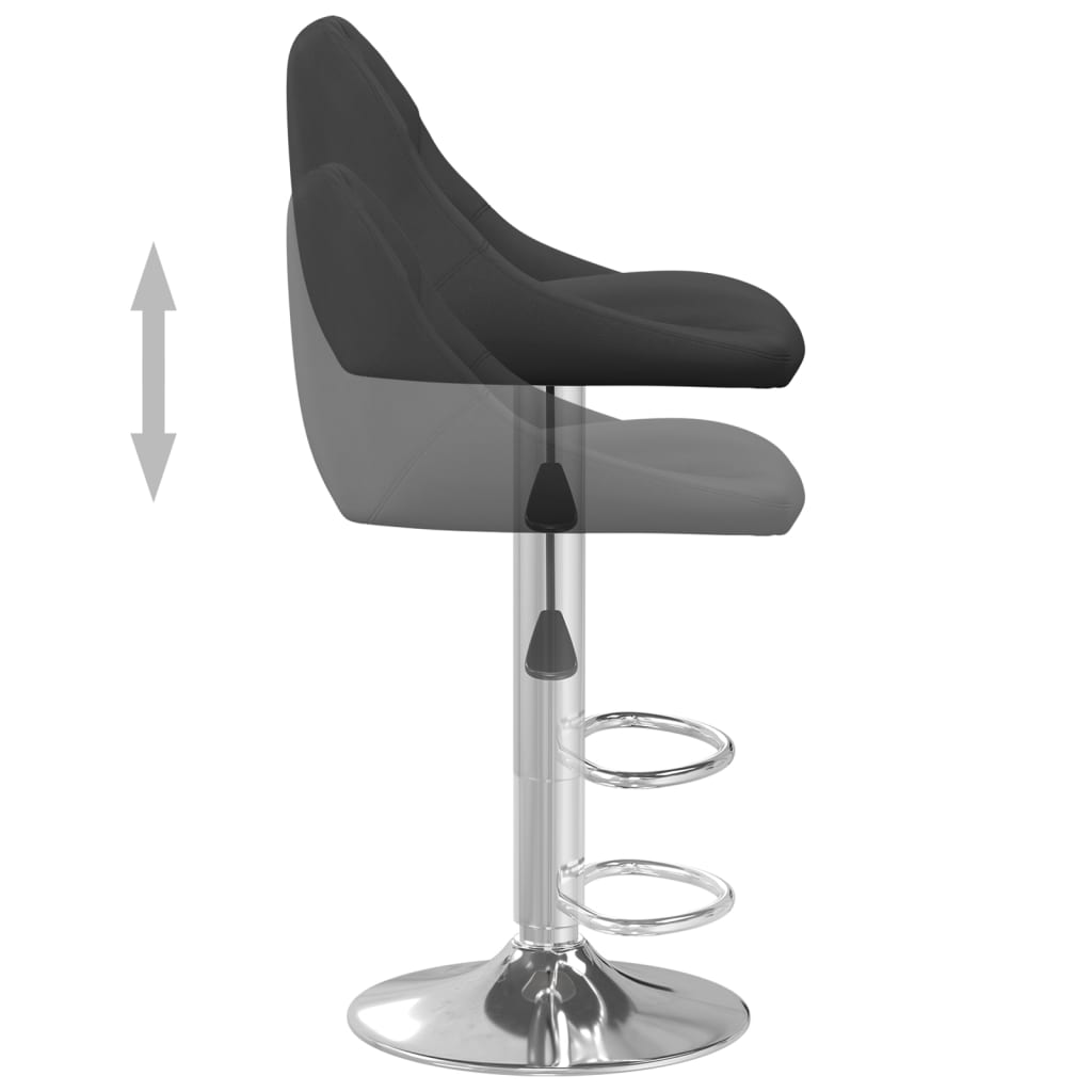 Barkrukken 2 st fluweel zwart is nu te koop bij PeponiXL, paradijselijk wonen!