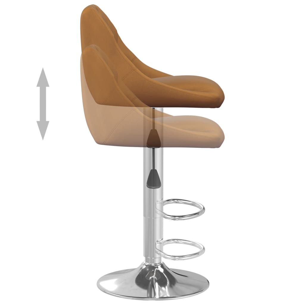 Barkrukken 2 st fluweel bruin is nu te koop bij PeponiXL, paradijselijk wonen!