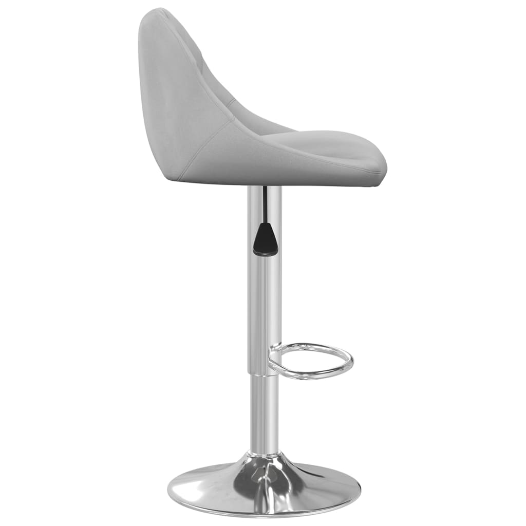 Barkrukken 2 st fluweel lichtgrijs is nu te koop bij PeponiXL, paradijselijk wonen!