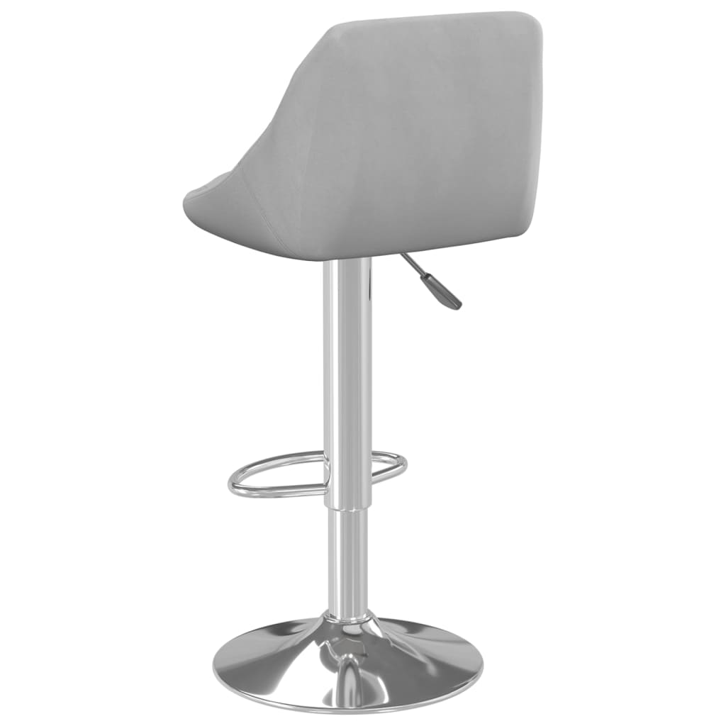 Barkrukken 2 st fluweel lichtgrijs is nu te koop bij PeponiXL, paradijselijk wonen!