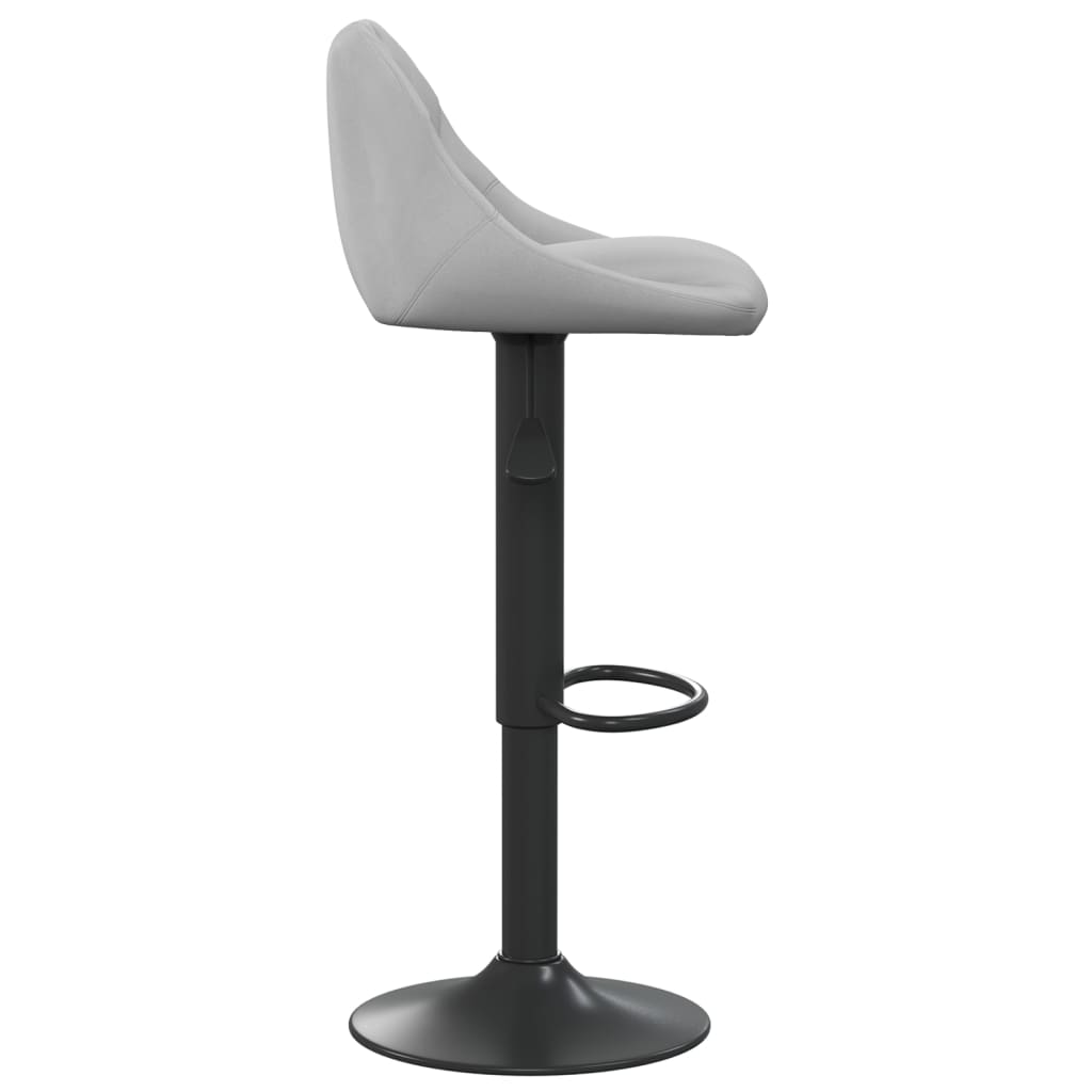 Barkruk fluweel lichtgrijs is nu te koop bij PeponiXL, paradijselijk wonen!