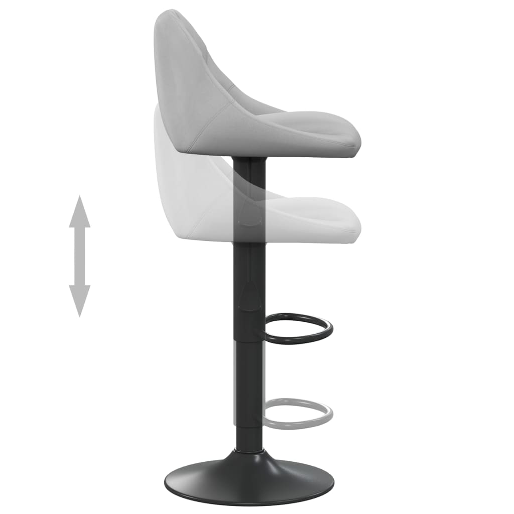 Barkruk fluweel lichtgrijs is nu te koop bij PeponiXL, paradijselijk wonen!