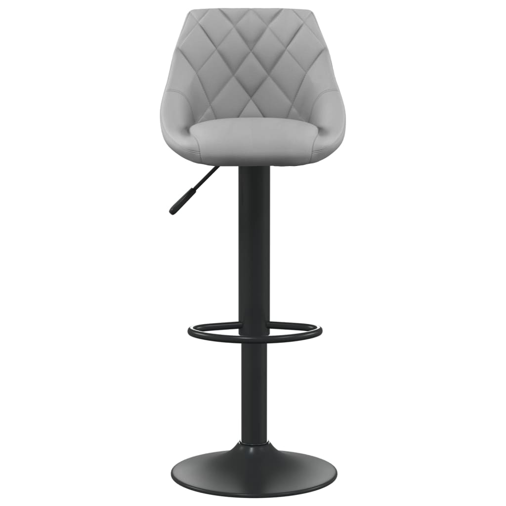Barkrukken 2 st fluweel lichtgrijs is nu te koop bij PeponiXL, paradijselijk wonen!
