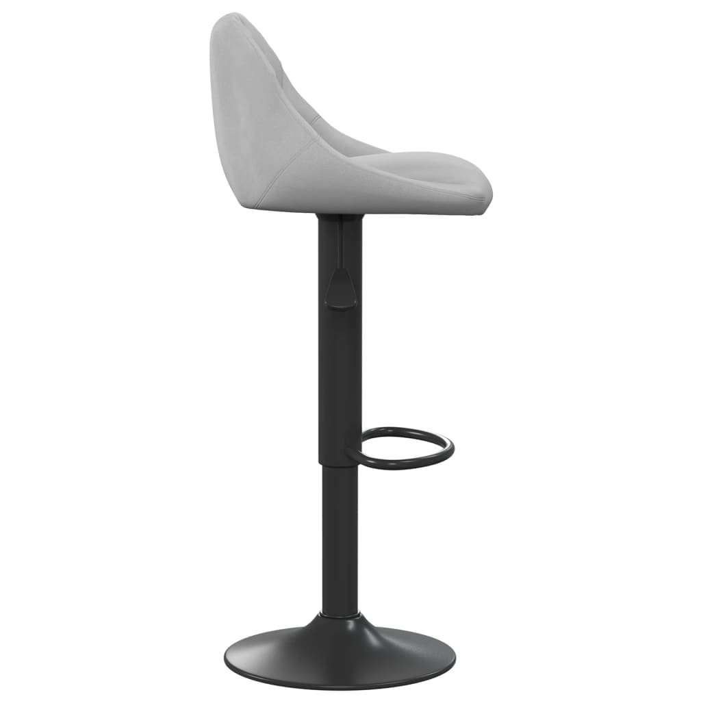 Barkrukken 2 st fluweel lichtgrijs is nu te koop bij PeponiXL, paradijselijk wonen!