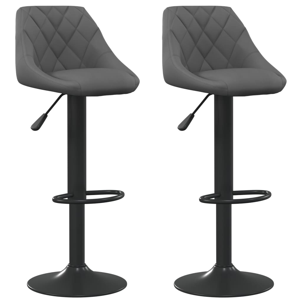 Barkrukken 2 st fluweel donkergrijs is nu te koop bij PeponiXL, paradijselijk wonen!