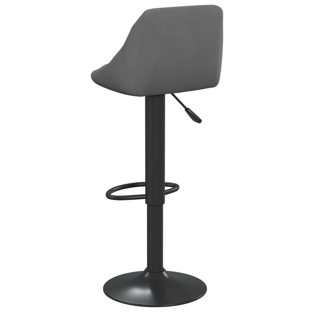 Barkrukken 2 st fluweel donkergrijs is nu te koop bij PeponiXL, paradijselijk wonen!