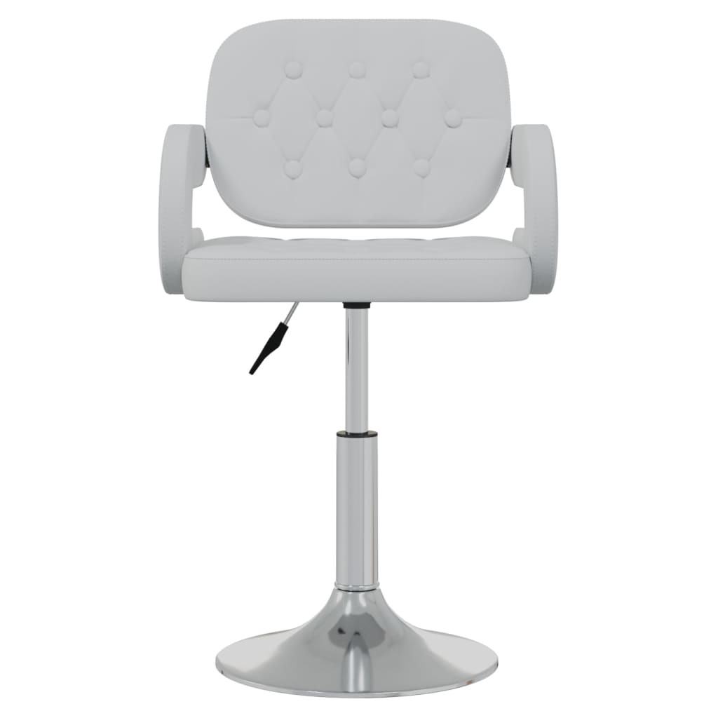 Eetkamerstoelen draaibaar 2 st kunstleer wit is nu te koop bij PeponiXL, paradijselijk wonen!